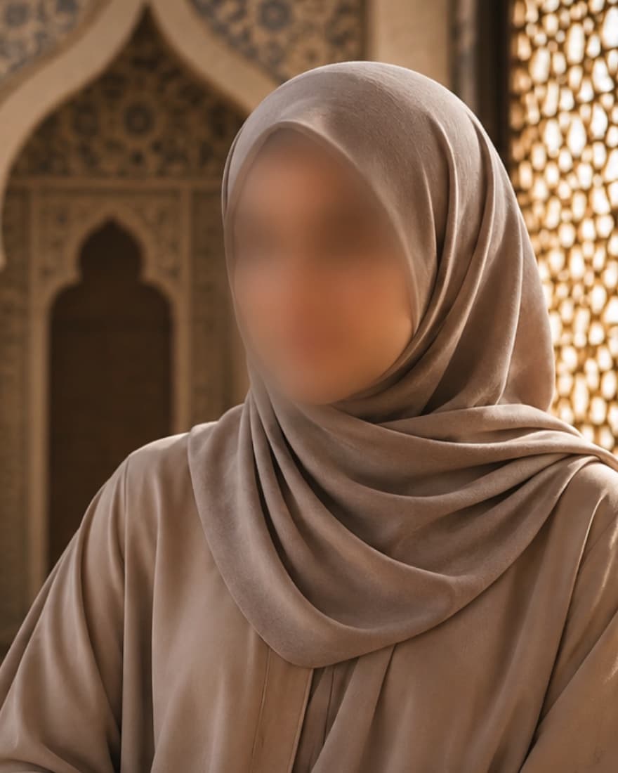 The sister who co-founded Barakah Bookings, at work on her programs